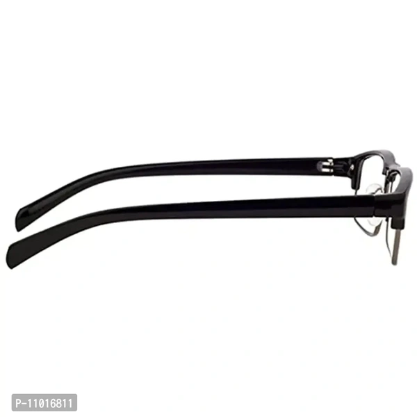 Abner Rectangular Black Reading Eyeglasses (Power +1.50) Reading-79