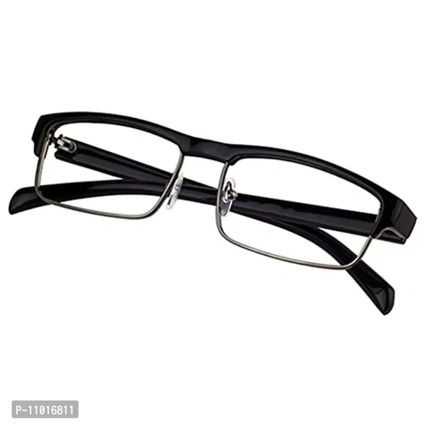 Abner Rectangular Black Reading Eyeglasses (Power +1.50) Reading-79