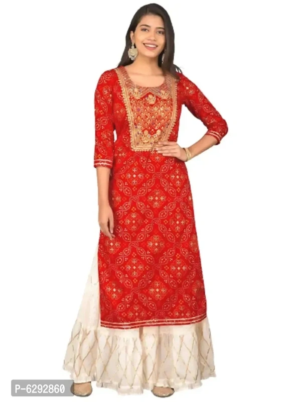 Women Kurti With Sharara For Women and Girl - 2XL