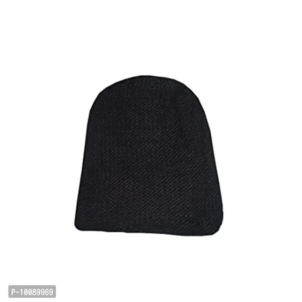 Hill Turner Women Winter Beanie Stylish Round Woolen Flower Cap (Black)