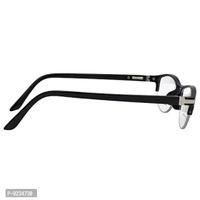 "Hrinkar Half-Rim Cat Eye Eyeglass Frame – Stylish Black Oval Spectacles for Kids, Women & Men