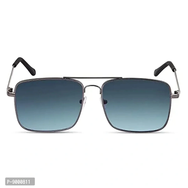 Roshfort UV Protected Vintage Square Sunglasses | Unisex Gradient Lens | Metal Frame