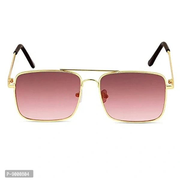 Roshfort UV Protected Vintage Square Sunglasses | Unisex Gradient Lens | Metal Frame