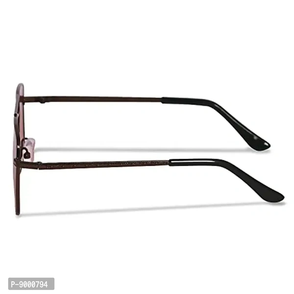 Roshfort UV Protected Vintage Square Sunglasses | Unisex Gradient Lens | Metal Frame