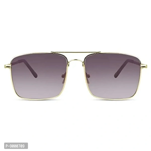 Roshfort UV Protected Vintage Square Sunglasses | Unisex Gradient Lens | Metal Frame