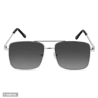 Roshfort UV Protected Vintage Square Sunglasses | Unisex Gradient Lens | Metal Frame