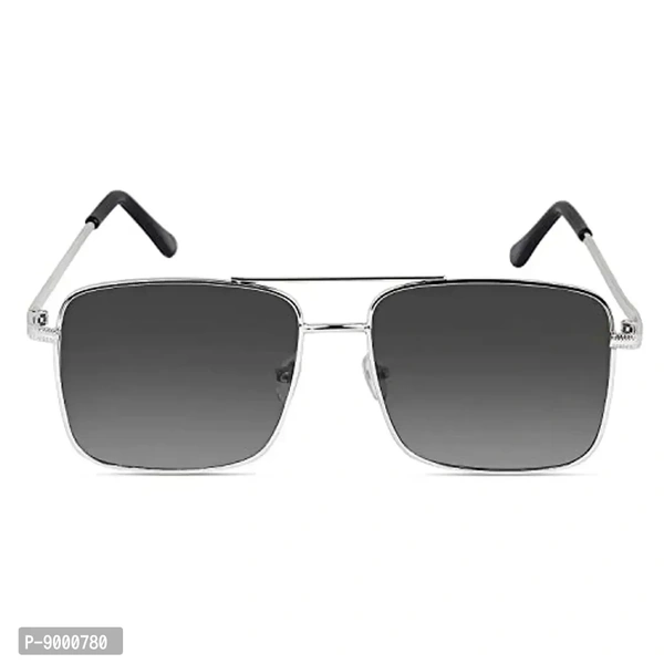 Roshfort UV Protected Vintage Square Sunglasses | Unisex Gradient Lens | Metal Frame