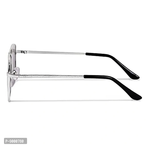 Roshfort UV Protected Vintage Square Sunglasses | Unisex Gradient Lens | Metal Frame