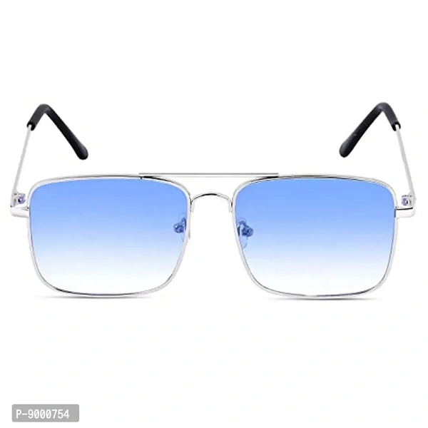 Roshfort UV Protected Vintage Square Sunglasses | Unisex Gradient Lens | Metal Frame