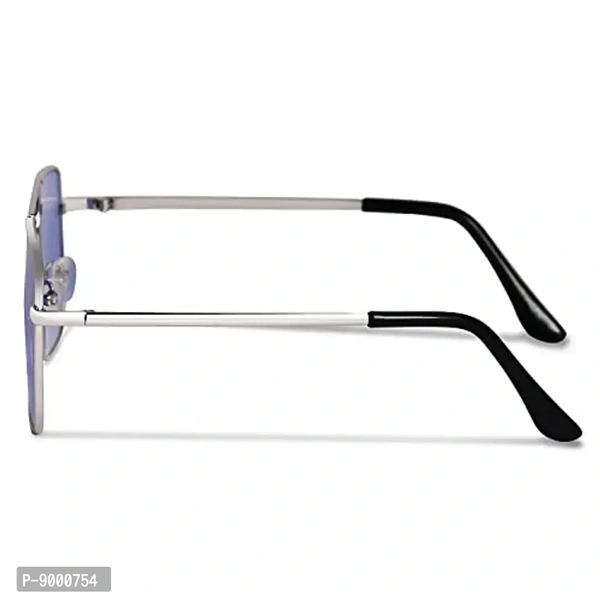 Roshfort UV Protected Vintage Square Sunglasses | Unisex Gradient Lens | Metal Frame