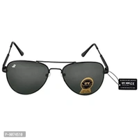 Piraso Aviator Black color UV Protected Unisex Sunglasses