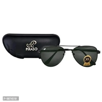 Piraso Aviator Black color UV Protected Unisex Sunglasses