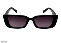 Classic Solid Unisex Sunglasses with Regular Sports Cap Color: Black