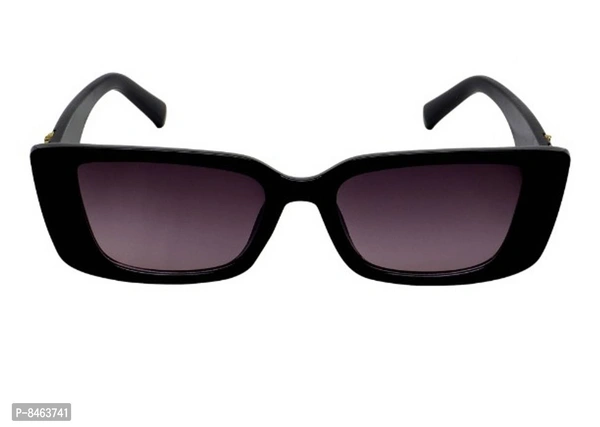 Classic Solid Unisex Sunglasses with Regular Sports Cap Color: Black