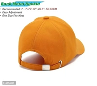 Stylish Adjustable Cap 100% Cotton With Wooden Logo And Yellow Colour for Men And Women