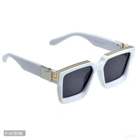 Trendy Black Plastic Square Sunglass For Men And Women