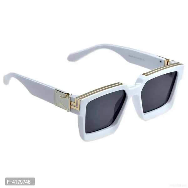 Trendy Black Plastic Square Sunglass For Men And Women
