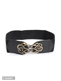 Classy Black Elastic Belts For Women And Girls