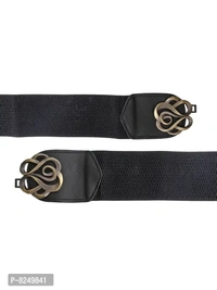 Classy Black Elastic Belts For Women And Girls