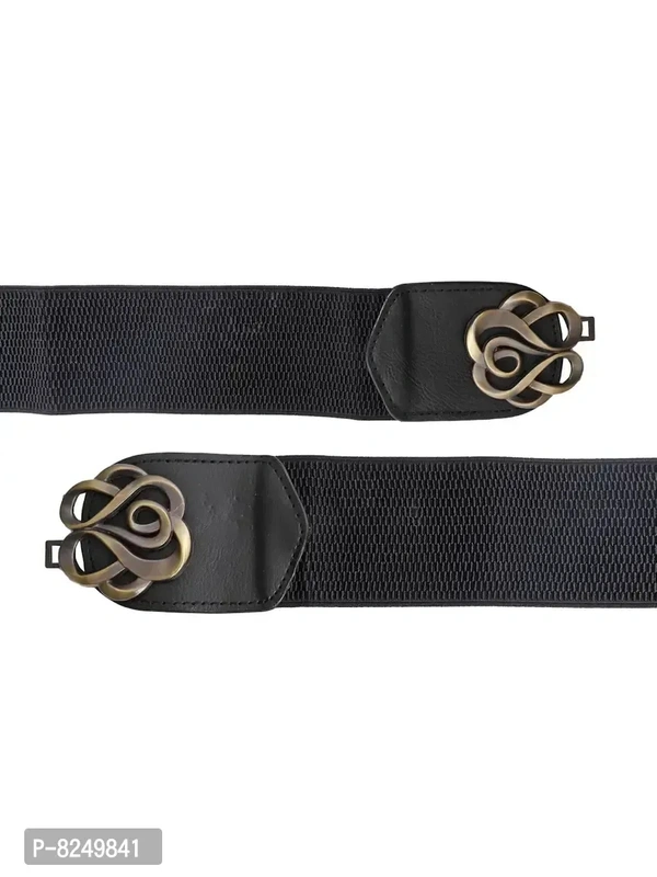 Classy Black Elastic Belts For Women And Girls