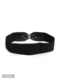 Classy Black Elastic Belts For Women And Girls