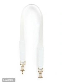 Elegant White Canvas Dress Belt For Women