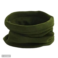 Navkar Crafts Fleece Neck Warmer - Ultimate Thermal Retention Neck Gaiter Tube, Ear Warmer Headband, Face Mask & Beanie - Versatility and Comfortable (Green)