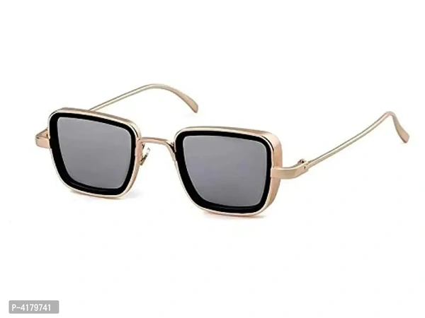 Trendy Silver Metal Square Sunglass For Men And Boys