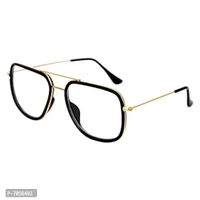 Dervin Men's and Women's Kabir Singh Square Sunglasses and Tony Stark Iron Man Avengers Endgame Infinity War Sunglasses (Black, Clear) - Combo of 2