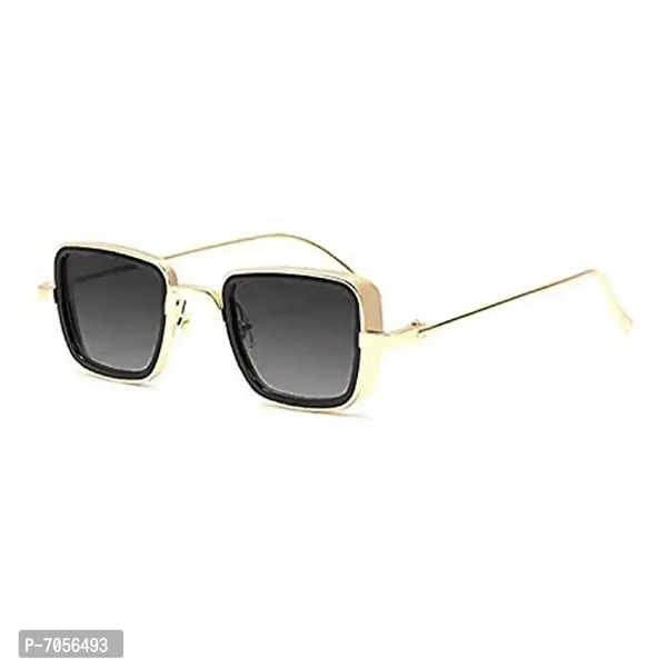 Dervin Men's and Women's Kabir Singh Square Sunglasses and Tony Stark Iron Man Avengers Endgame Infinity War Sunglasses (Black, Clear) - Combo of 2