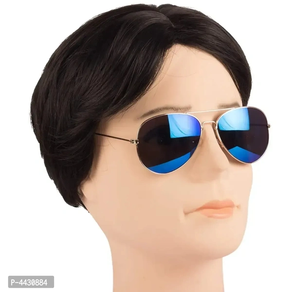 Modern Multicoloured Combo Of 5 UV Protection Aviator Unisex Sunglasses With Pouch