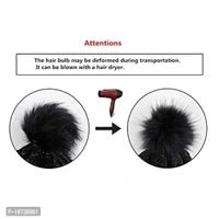 Navkar Crafts Winter Soft Warm 1 Set Snow Proof Ball Cap (Inside Fur) Woolen Beanie Cap with Scarf for Women Girl Ladies