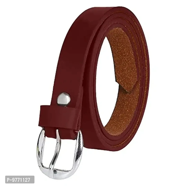 Dryon Women's and Girl's PU Leather Belt Combo Pack of 3( Free Size )