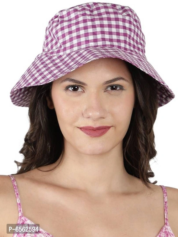 Cotton checked yarn dyed ghingham purple circula