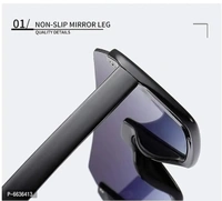 Fashion Square Unisex Half Rim Sunglass