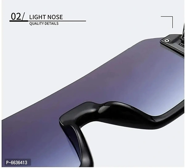 Fashion Square Unisex Half Rim Sunglass