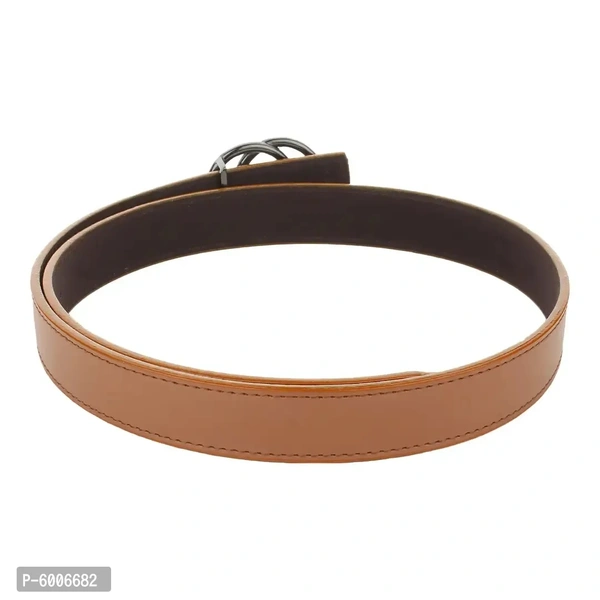 Stylish Casual and Formal Brown Artificial Leather Belts For Women's