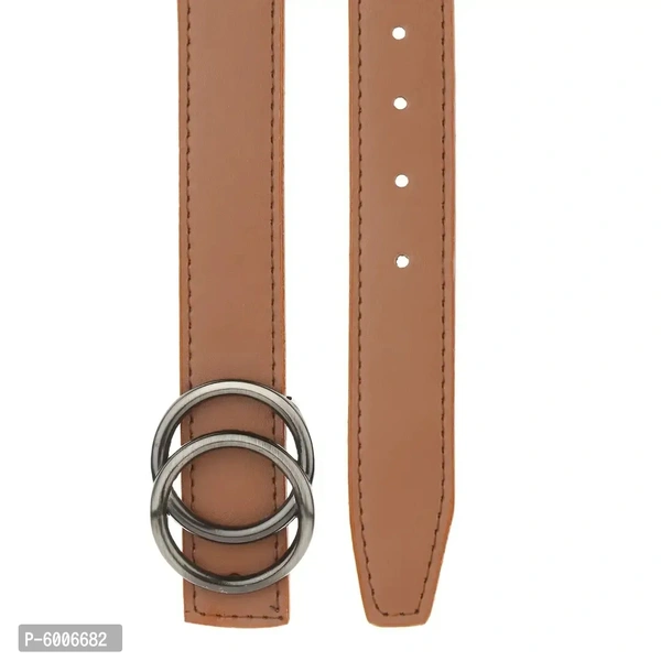 Stylish Casual and Formal Brown Artificial Leather Belts For Women's