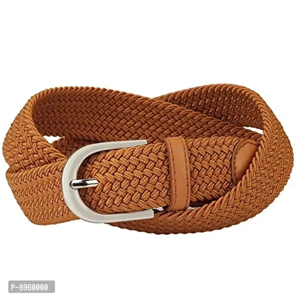 ZORO Women's Cotton Belt (Pack of 2) (ZR-SCB35-27-01_Black Tan)