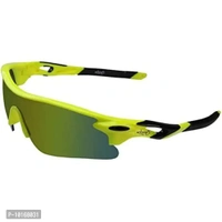 U V Protected Sports Sunglasses/Cricket Sunglasses/ Riding Sunglasses/Cycling Sunglasses (YELLOW)