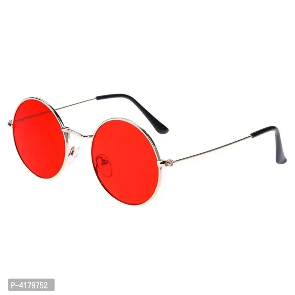 Trendy Red Round Sunglass For Men And Women
