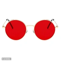 Trendy Red Round Sunglass For Men And Women