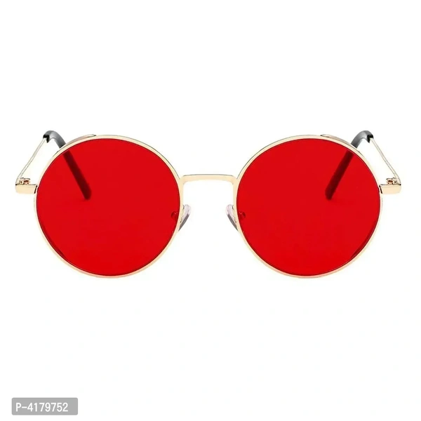Trendy Red Round Sunglass For Men And Women