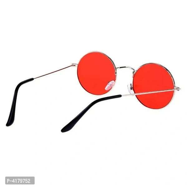 Trendy Red Round Sunglass For Men And Women