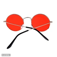 Trendy Red Round Sunglass For Men And Women