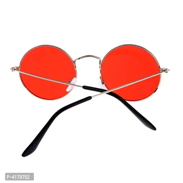 Trendy Red Round Sunglass For Men And Women