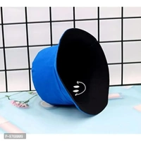 REFFER Unisex Cotton Hat (Pack of 1) (Smiley_Navy Blue And Black _Free Size)