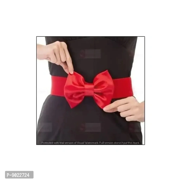 SATYAM KRAFT 1 Pcs Women's Bowknot Design Adjustable-Stretchable Stylish Design Ladies Womens Waist Belts kanduro-Belt for Girls, Women Saree, Western Dress, Gown, Traditional Dress (