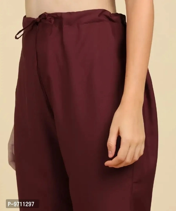 Kurti Pant Set for Women - Crepe Long Straight Printed Kurta with Pant - 2XL
