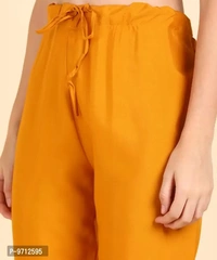 Kurti Pant Set for Women - Crepe Long Straight Printed Kurta with Pant - 2XL